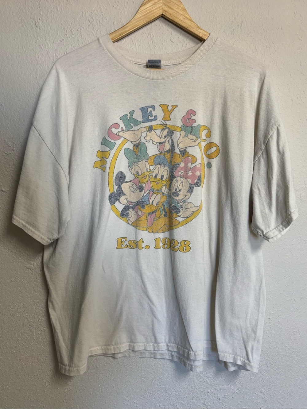 Disney Mickey & Co Friends Graphic Tee Off White 2XL